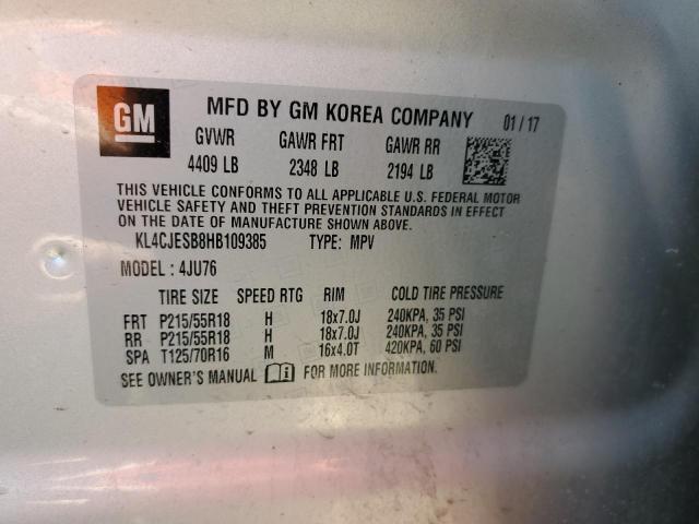 Photo 10 from auction – 2017 BUICK ENCORE PRE with VIN KL4CJESB8HB109385
