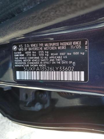 Photo 10 from auction – 2006 BMW X5 3.0I with VIN 5UXFA13526LY33602