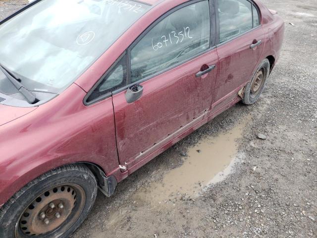 Photo 9 from auction – 2009 HONDA CIVIC DX with VIN 2HGFA16239H010974