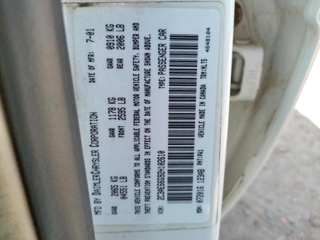 Photo 10 from auction – 2002 CHRYSLER 300M with VIN 2C3AE66G92H102610