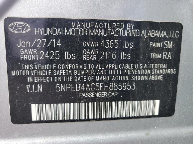 Photo 10 from auction – 2014 HYUNDAI SONATA GLS with VIN 5NPEB4AC5EH885953