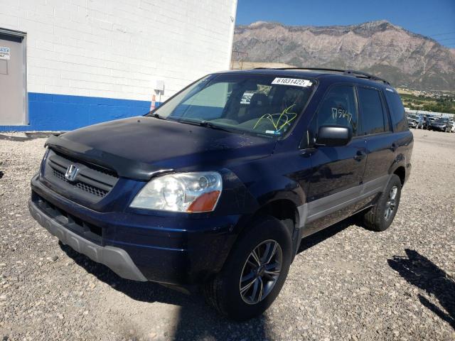 Photo 2 from auction – 2004 HONDA PILOT LX with VIN 2HKYF18104H565992