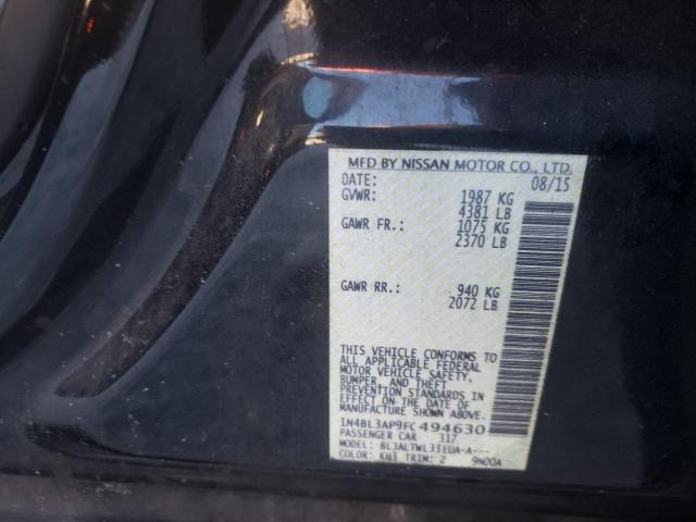 Photo 10 from auction – 2015 NISSAN ALTIMA 3.5 with VIN 1N4BL3AP9FC494630