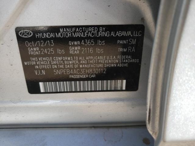 Photo 10 from auction – 2014 HYUNDAI SONATA GLS with VIN 5NPEB4AC3EH830112