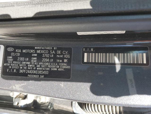 Photo 10 from auction – 2019 KIA FORTE FE with VIN 3KPF24AD0KE085493
