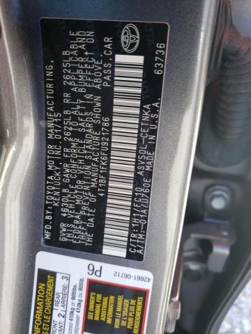 Photo 10 from auction – 2015 TOYOTA CAMRY LE with VIN 4T1BF1FK6FU921786
