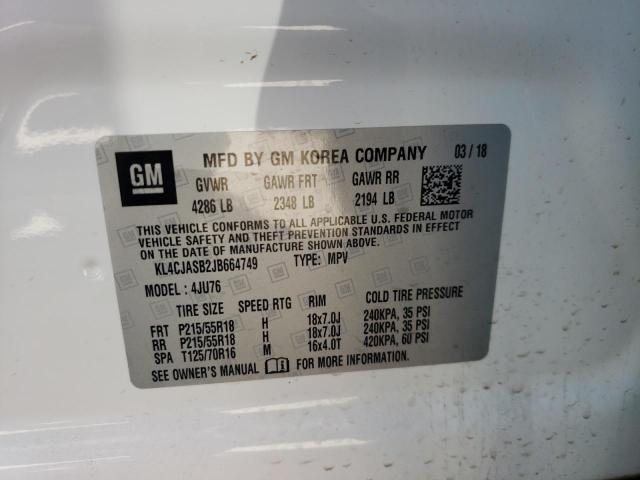 Photo 10 from auction – 2018 BUICK ENCORE PRE with VIN KL4CJASB2JB664749