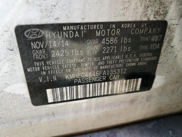 Photo 10 from auction – 2015 HYUNDAI SONATA HYB with VIN KMHEC4A46FA135312