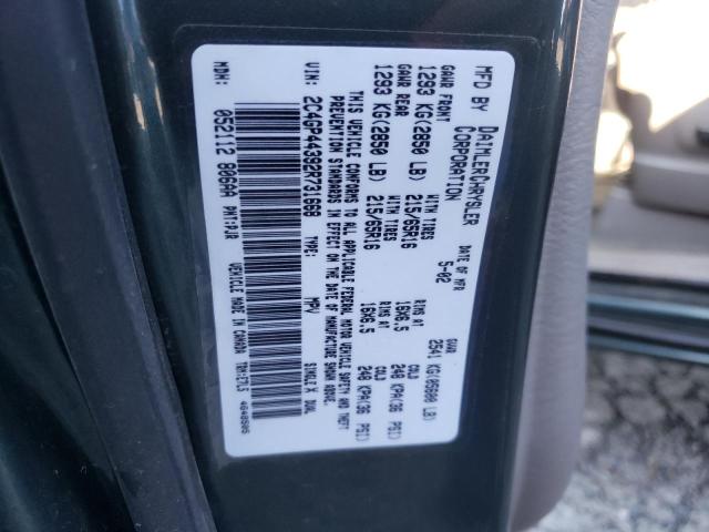 Photo 10 from auction – 2002 CHRYSLER TOWN & COU with VIN 2C4GP44392R731668