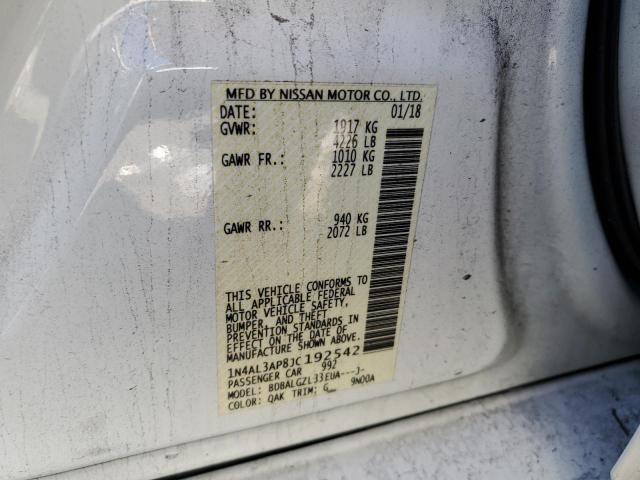 Photo 10 from auction – 2018 NISSAN ALTIMA 2.5 with VIN 1N4AL3AP8JC192542