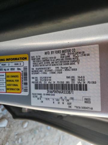 Photo 10 from auction – 2016 FORD FUSION TIT with VIN 3FA6P0K96GR333871