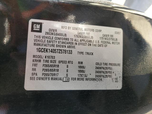 Photo 10 from auction – 2007 CHEVROLET SILVERADO with VIN 1GCEK14057Z578133