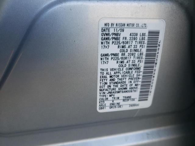 Photo 10 from auction – 2010 NISSAN ROGUE S with VIN JN8AS5MT8AW009791