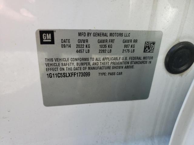 Photo 10 from auction – 2015 CHEVROLET MALIBU 1LT with VIN 1G11C5SLXFF173099
