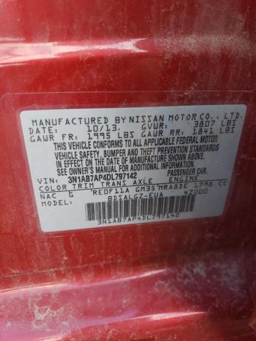 Photo 10 from auction – 2013 NISSAN SENTRA SL with VIN 3N1AB7AP4DL797142