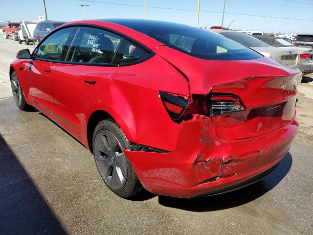 Photo 3 from auction – 2022 TESLA MODEL 3 with VIN 5YJ3E1EA9NF185261