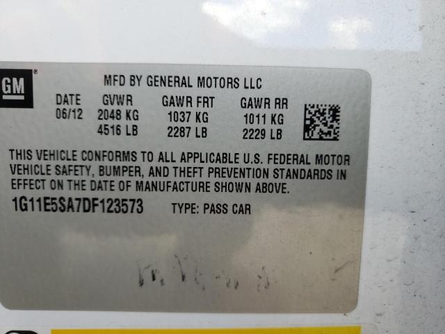 Photo 10 from auction – 2013 CHEVROLET MALIBU 2LT with VIN 1G11E5SA7DF123573