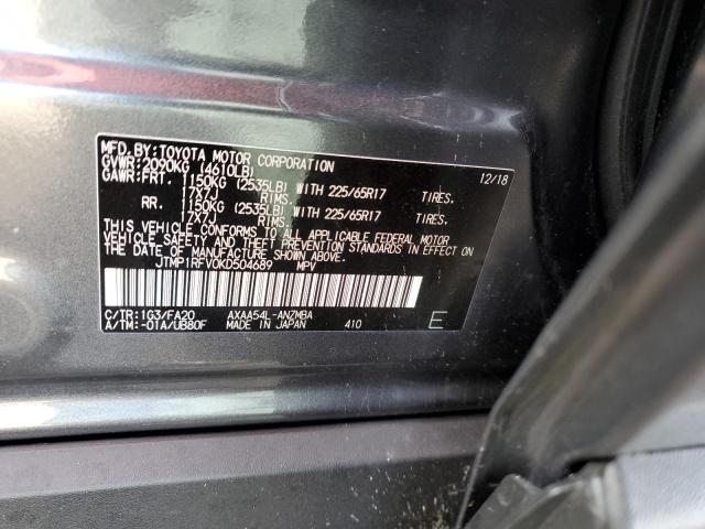 Zdjęcie 10 z aukcji – 2019 TOYOTA RAV4 XLE z VIN JTMP1RFV0KD504689