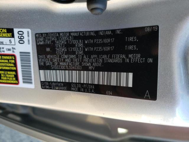 Photo 10 from auction – 2020 TOYOTA SIENNA L with VIN 5TDZZ3DC1LS040303