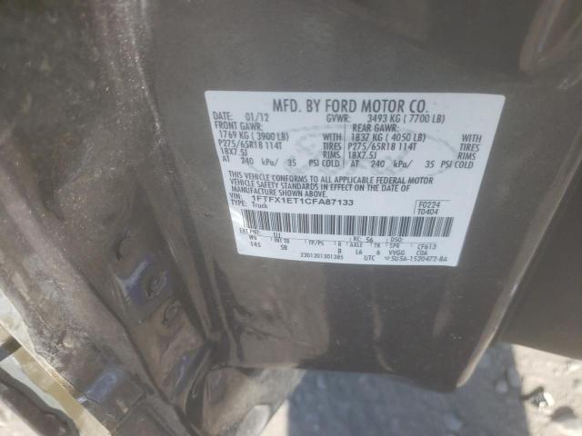 Photo 10 from auction – 2012 FORD F150 SUPER with VIN 1FTFX1ET1CFA87133