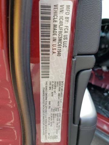 Photo 10 from auction – 2021 JEEP GRAND CHER with VIN 1C4RJFBG3MC611940