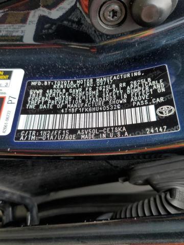 Photo 10 from auction – 2017 TOYOTA CAMRY LE with VIN 4T1BF1FK6HU405320
