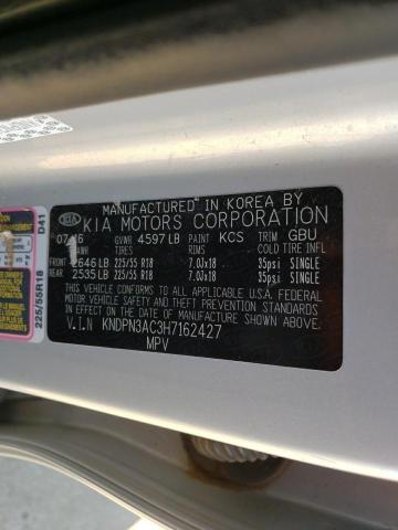 Photo 10 from auction – 2017 KIA SPORTAGE E with VIN KNDPN3AC3H7162427