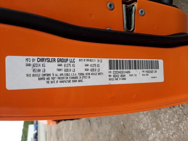 Photo 10 from auction – 2014 DODGE CHARGER SX with VIN 2C3CDXHG3EH144094