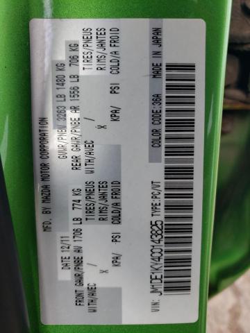 Photo 10 from auction – 2012 MAZDA MAZDA2 with VIN JM1DE1KY4C0143825