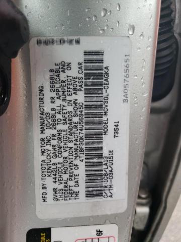 Photo 10 from auction – 2004 TOYOTA CAMRY LE with VIN 4T1BF30K74U569450