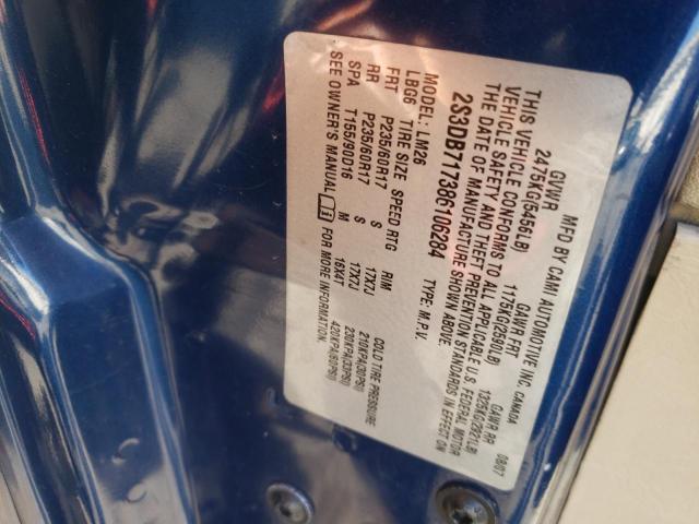 Photo 10 from auction – 2008 SUZUKI XL7 LIMITE with VIN 2S3DB717386106284