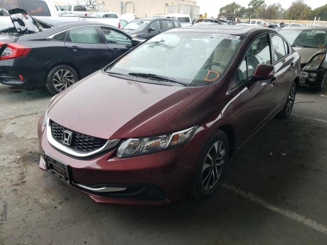 Photo 2 from auction – 2013 HONDA CIVIC EX with VIN 19XFB2F81DE246548