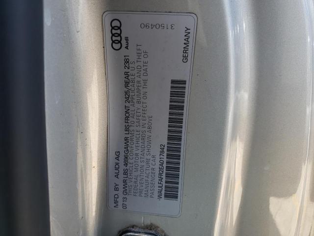 Photo 10 from auction – 2014 AUDI A5 PREMIUM with VIN WAULFAFR2EA017842