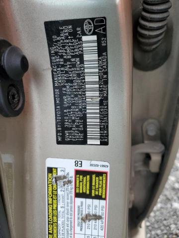 Photo 10 from auction – 2010 TOYOTA COROLLA BA with VIN 2T1BU4EE0AC415349