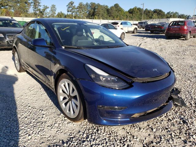 TESLA MODEL 3 2022 with VIN 5YJ3E1EB6NF185629 - Photo from auction