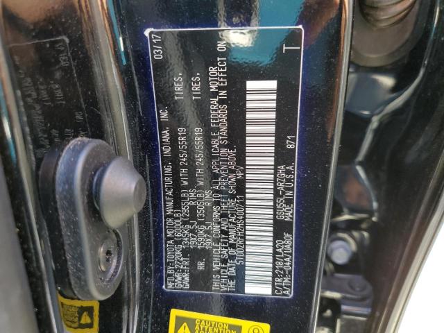 Photo 10 from auction – 2017 TOYOTA HIGHLANDER with VIN 5TDDZRFH2HS400711