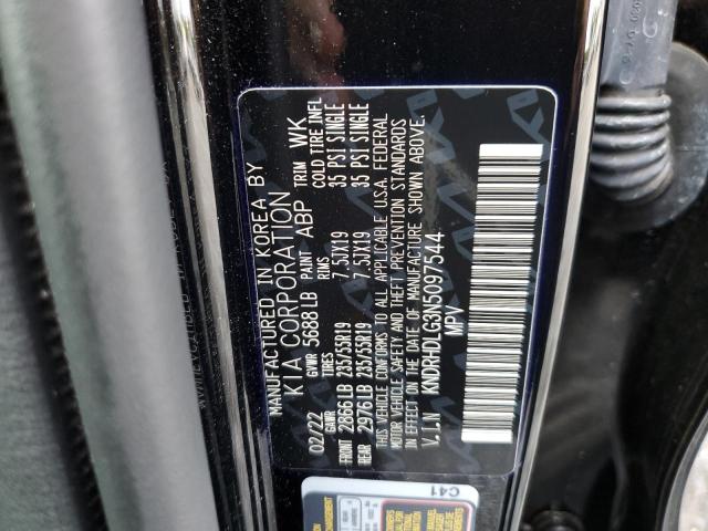 Photo 10 from auction – 2022 KIA SORENTO EX with VIN KNDRHDLG3N5097544