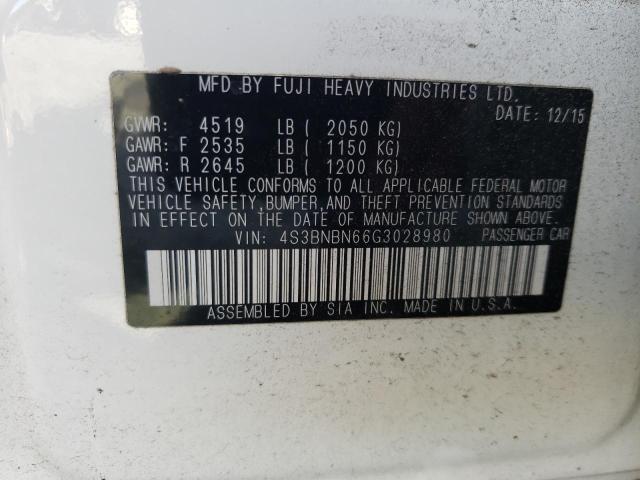 Photo 10 from auction – 2016 SUBARU LEGACY 2.5 with VIN 4S3BNBN66G3028980