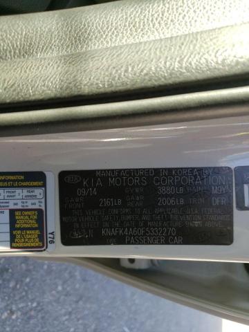 Photo 10 from auction – 2015 KIA FORTE LX with VIN KNAFK4A60F5332270