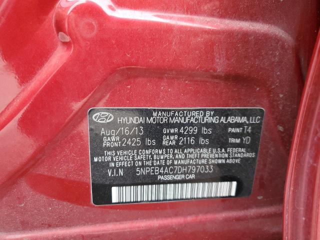 Photo 10 from auction – 2013 HYUNDAI SONATA GLS with VIN 5NPEB4AC7DH797033