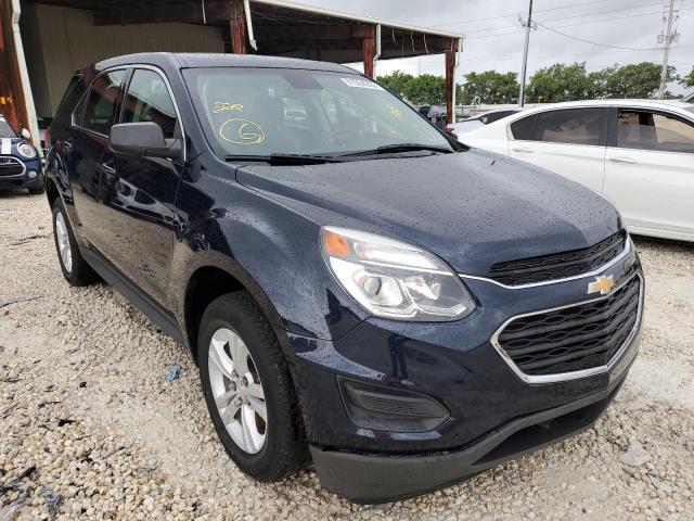 CHEVROLET EQUINOX LS 2017 with VIN 2GNALBEK6H1519286 - Photo from auction