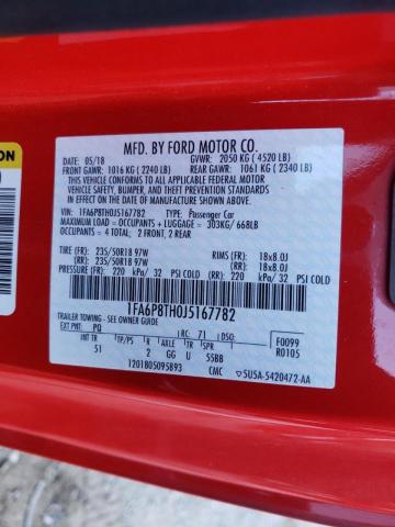 Photo 10 from auction – 2018 FORD MUSTANG with VIN 1FA6P8TH0J5167782