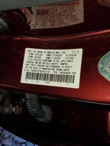 Photo 10 from auction – 2014 HONDA ACCORD LX with VIN 1HGCR2F3XEA095136