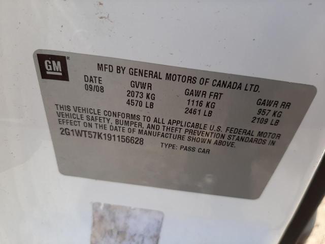 Photo 10 from auction – 2009 CHEVROLET IMPALA 1LT with VIN 2G1WT57K191156628