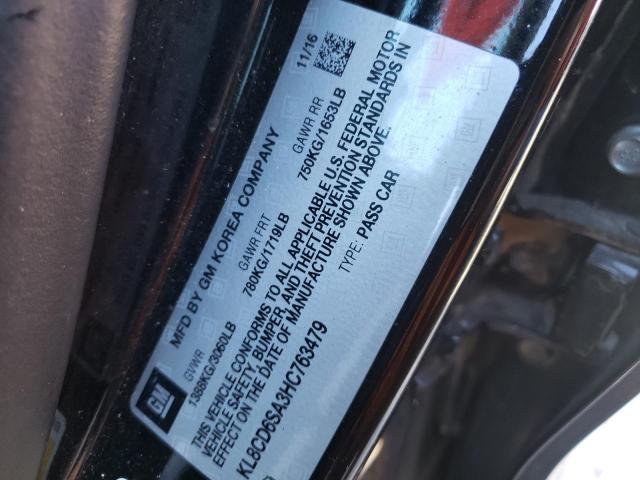 Photo 10 from auction – 2017 CHEVROLET SPARK 1LT with VIN KL8CD6SA3HC763479