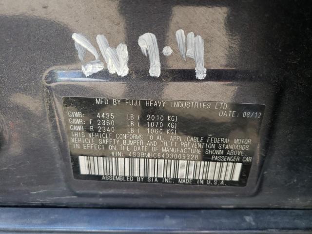 Photo 10 from auction – 2013 SUBARU LEGACY 2.5 with VIN 4S3BMBC64D3009328
