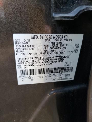 Photo 10 from auction – 2011 FORD EDGE LIMIT with VIN 2FMDK4KC5BBB24983