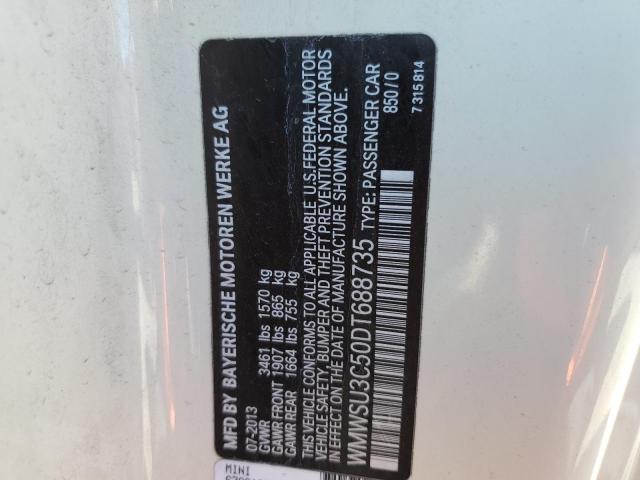 Photo 10 from auction – 2013 MINI COOPER with VIN WMWSU3C50DT688735