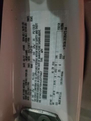 Photo 10 from auction – 2017 FORD ESCAPE S with VIN 1FMCU0F70HUD77997