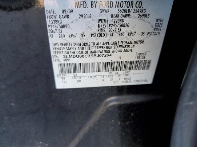 Photo 10 from auction – 2009 LINCOLN MKX with VIN 2LMDU88CX9BJ07264